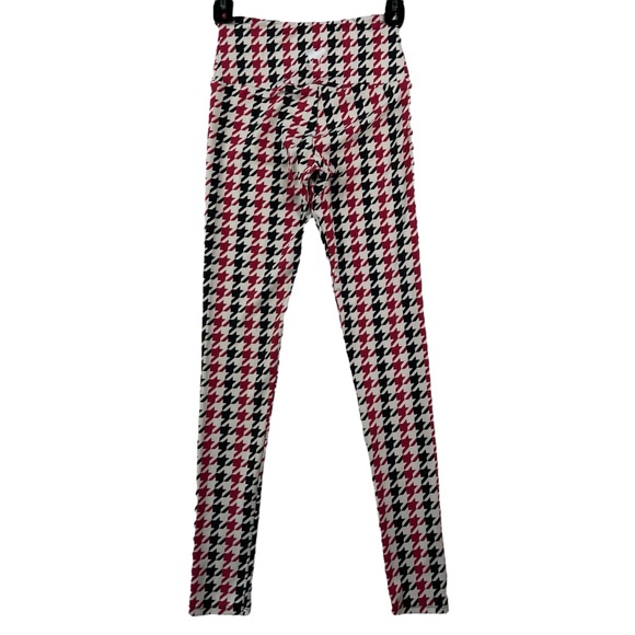 Goldsheep Leggings Tights Womens Size XS White Red Black - Picture 2 of 11